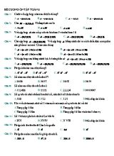 Đề cương trắc nghiệm ôn tập giữa kì 1 môn Toán Lớp 6